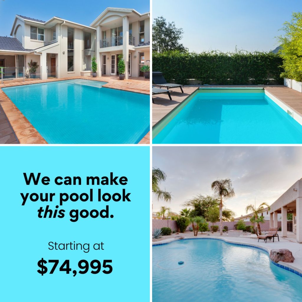 We can make your pool look this good. Starting at $74,995