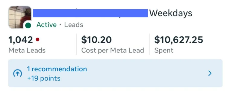Home Repair Specialists campaign results